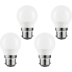 Wessex Electrical / Wessex LED Frosted Mini Globe Bulb Lamps 1.8W BC Warm White 250lm