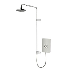 Triton Showers / Triton Collection UNIQ Electric Shower Brushed Steel 9.5kW