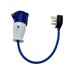 Wessex Electrical / Wessex Fly Lead Socket Convertor 16A-13A