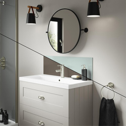 Wetwall / Wetwall Alloy Double-Sided Bathroom Wall Panel Terra Grey / Seabreeze Green 800 x 250mm