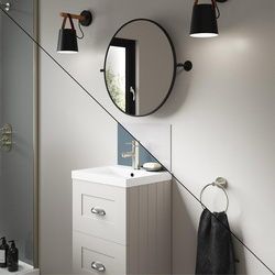 Wetwall / Wetwall Alloy Double-Sided Bathroom Wall Panel Glacier White / Neptune Blue 400 x 250mm