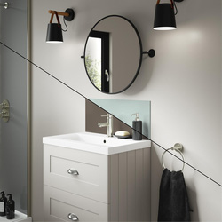 Wetwall / Wetwall Alloy Double-Sided Bathroom Wall Panel Terra Grey / Seabreeze Green 600 x 250mm