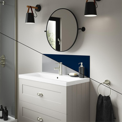 Wetwall / Wetwall Alloy Double-Sided Bathroom Wall Panel Atlantic / Urban Grey 800 x 250mm