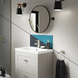 Wetwall / Wetwall Alloy Double-Sided Bathroom Wall Panel Aqua / Cadet 600 x 250mm