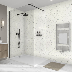 Wetwall / Wetwall Elite Bathroom Wall Panel Quartzo Bianco 2420 x 580mm