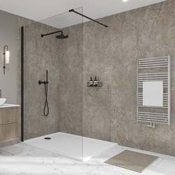 Wetwall / Wetwall Elite Bathroom Wall Panel Gold Stone 2420 x 580mm