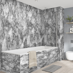 Wetwall / Wetwall Elite Bathroom Wall Panel Onyx Grigio 2420 x 160mm