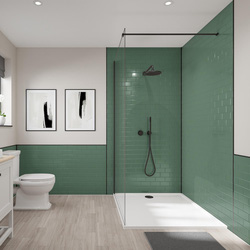 Wetwall / Wetwall Tile Composite Bathroom Wall Panel Moss 1220 x 2440mm