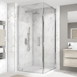 Wetwall / Wetwall Alloy Bathroom Wall Panel Roman Marble 2440 x 600mm