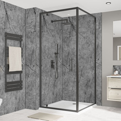 Wetwall / Wetwall Alloy Bathroom Wall Panel Tempesta 2440 x 600mm