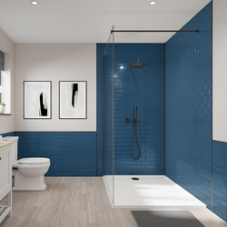 Wetwall / Wetwall Tile Composite Bathroom Wall Panel Navy 2440 x 1220mm