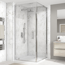 Wetwall / Wetwall Alloy Bathroom Wall Panel Roman Marble 2440 x 1220mm