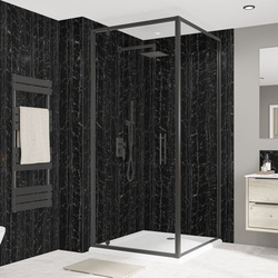 Wetwall / Wetwall Alloy Bathroom Wall Panel Nero Portoro 2440 x 1220mm