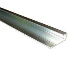 Wetwall / Wetwall Alloy End Cap Trim Polished Silver 2440mm