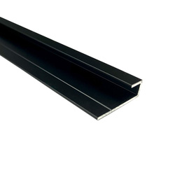 Wetwall / Wetwall Alloy End Cap Trim Matt Black 2440mm