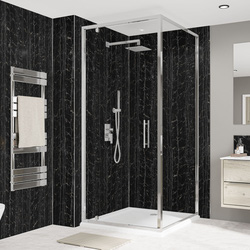 Wetwall / Wetwall Alloy Bathroom Wall Panel Nero Portoro 2440 x 600mm