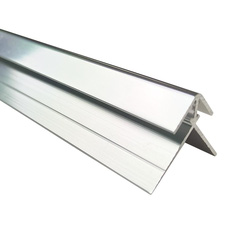 Wetwall / Wetwall Alloy External Corner Trim Polished Silver 800mm