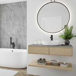Wetwall / Wetwall Elite Compact Vanity Worktop Marmo Grigio 1500 x 425mm