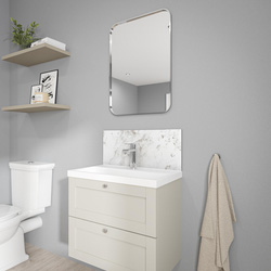 Wetwall / Wetwall Alloy Bathroom Wall Panel Roman Marble 600 x 250mm