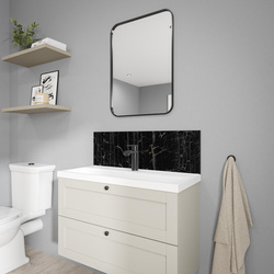Wetwall / Wetwall Alloy Bathroom Wall Panel Nero Portoro 800 x 250mm