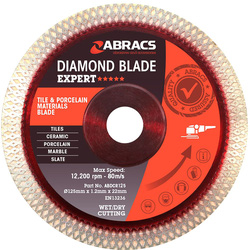 Abracs / Abracs Tile & Porcelain Diamond Blade 125 x 22mm
