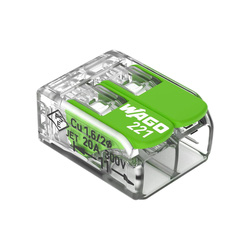 Wago / WAGO 2-Way Compact Lever Connector 0.14-4mm²