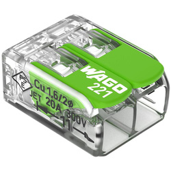 Wago / WAGO 221 2-Way Compact Lever Connectors 0.14-4mm²