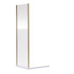 Nuie / Nuie Rene Shower Enclosure Side Panel 1000mm Brushed Brass