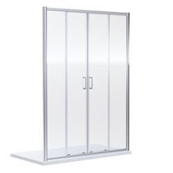 Nuie / Nuie Rene Sliding 2 Door Shower Enclosure Door 1400mm Chrome