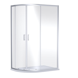 Nuie / Nuie Rene Offset Quadrant Shower Enclosure 900mm x 760mm Chrome