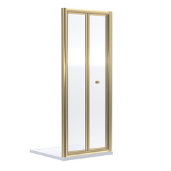 Nuie / Nuie Rene Bi-Fold Shower Enclosure Door 800mm Brushed Brass