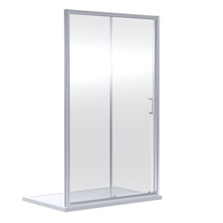 Nuie / Nuie Rene Sliding 1 Door Shower Enclosure 1500mm x 1900mm Chrome