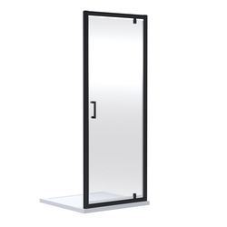 Nuie / Nuie Rene Pivot Shower Enclosure Door 900mm Matt Black