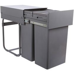 Hafele / Hafele Waste Boss Duo Pull Out Waste Bin 64L for 400mm Cabinet