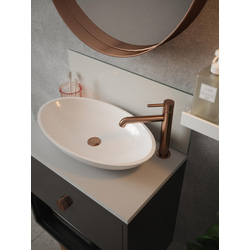 Splashback Silk Grey Glass Bathroom Splashback 250 x 500mm 