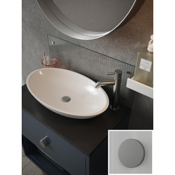 Splashback / Splashback Clear Fluted Glass Bathroom Splashback 250 x 500mm Satin Chrome Caps