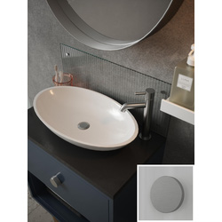 Splashback / Splashback Clear Fluted Glass Bathroom Splashback 250 x 500mm Brushed Caps