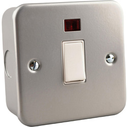 Wessex Electrical / Wessex Metal Clad DP Switch 20A with Neon