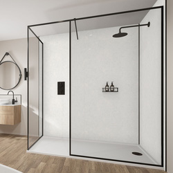 Wetwall / Wetwall Mermaid Bathroom Wall Panel Bianco Marble 2420 x 1185mm