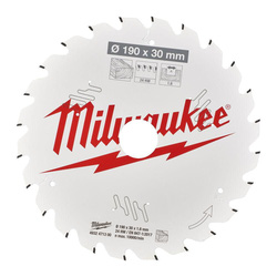 Milwaukee / Milwaukee Circular Saw Blade 190 x 30 x 1.6mm 24ATB