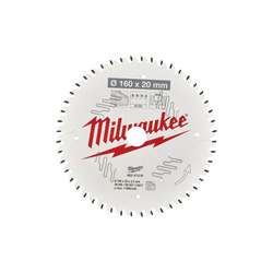 Milwaukee Circular Saw Blade 160 x 20 x 2.2mm 48ATB