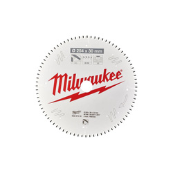 Milwaukee / Milwaukee Aluminium Mitre Saw Blade 254 x 30 x 3mm  80T