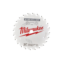 Milwaukee / Milwaukee Circular Saw Blade 165 x 15.87 x 1.6mm 24ATB