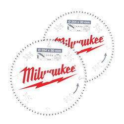 Milwaukee / Milwaukee Mitre Saw Blades 254 x 30mm 60T/80T