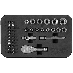 Milwaukee / Milwaukee Compact Ratchet & Socket Set 1/4''