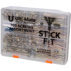 Ulti-Mate / Ulti-Mate Stick-Fit Wood Screws Assortment Case