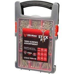 Ulti-Mate / Ulti-Mate Stick-Fit Wood Screws Site Pack Assortment Case