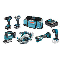 Makita / Makita DLX6132TX1 18V LXT Brushless 6 Piece Kit 3 x 5.0Ah