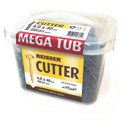 Reisser / Reisser Cutter Pozi Wood Screws Mega Tub 4.0 x 40mm