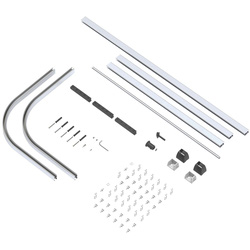 Ebb and Flo / Ebb + Flo Slenderline Shower Track Kit Chrome